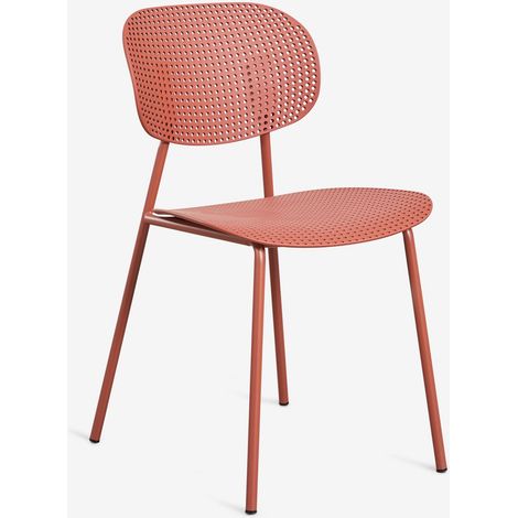 Chaise de jardin en polypropylène et fer Tupah SKLUM Terracota