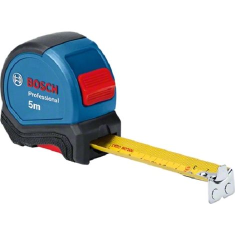 Bosch Professional - Cinta métrica con Autolock (longitud 5 m, ancho 27 mm, gancho magnético)
