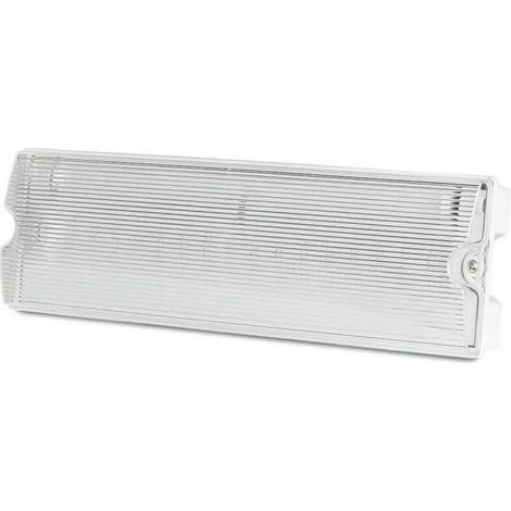 Plafoniera Lampada Di Emergenza Led SA e SE Montaggio A Plafone 3W Autonomia 3 Ore 6000K IP65 Interno Esterno SKU-83111