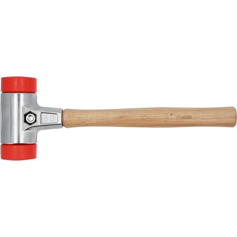 Yato Schonhammer Rückschlagfrei Ausbeulhammer Hammer Doppelseitiger Hammer Doppelkopfhammer +Ø 60mm / 1390g (YT-45483)
