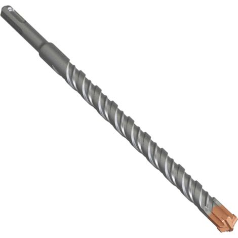 Foret à béton SDS Plus 16 x 260 mm avec 4 tranchants en carbure - Foret à béton pour pierre, béton, bois, brique et carrelage (1/5)