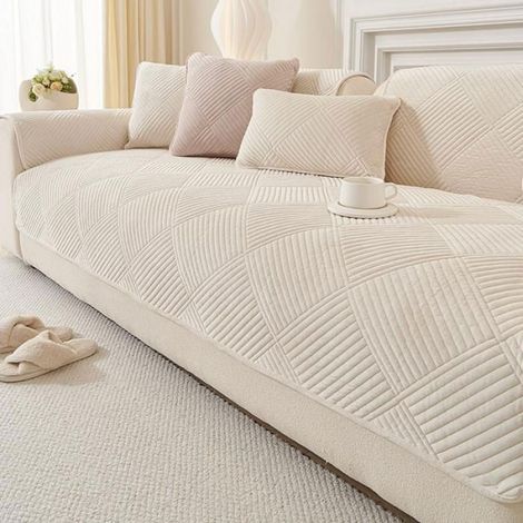 1 Coussin de canapé, antidérapant, mélange coton-lin, épais 90x160 cm, pour salon