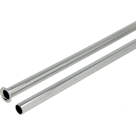 Le Sanitaire – Tube cuivre 500mm – Diamètre 12mm – Chromé 1 côté collet rabattu 1/2’’ – Pour installations sanitaires