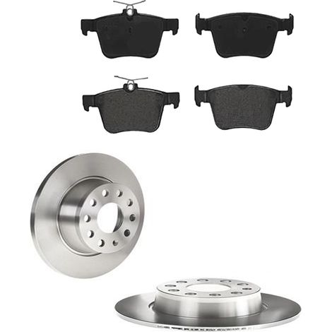 KIT FRENI POSTERIORI compatibile con SEAT LEON SPORTSTOURER (KL8) - DISCHI + PASTIGLIE OEM: P 85 124 , P 85 125 , P 85 189 / 18117 /SOSTITUZIONE DIRETTA/BASSA POLVERE/SILENZIOSO (1/5)