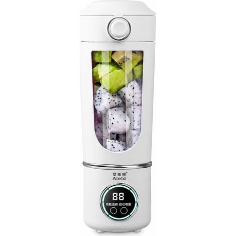 Blender portable rechargeable 700 ml avec gobelet à jus, blanc (1/5)