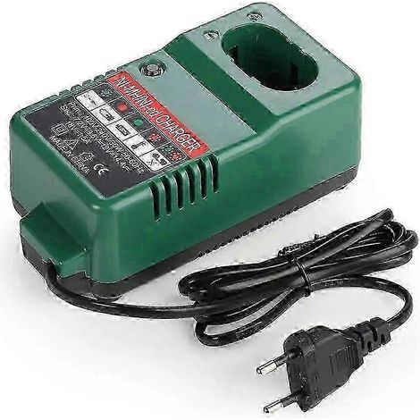 Chargeur universel pour perceuse, compatible avec les batteries 7,2 V, 9,6 V, 12 V, 14,4 V et 18 V. Il est doté de multiples protections, d'une taille compacte et d'une prise standard européenne. (1/5)