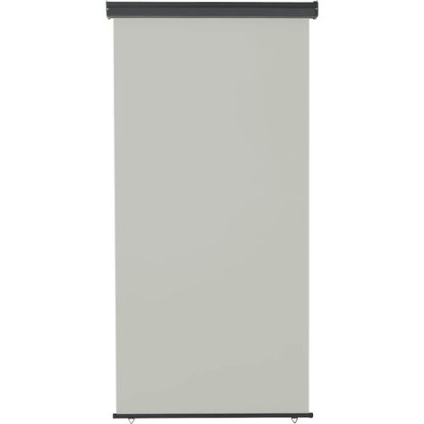 Auvent latéral de balcon 125x250 cm Gris (1/5)