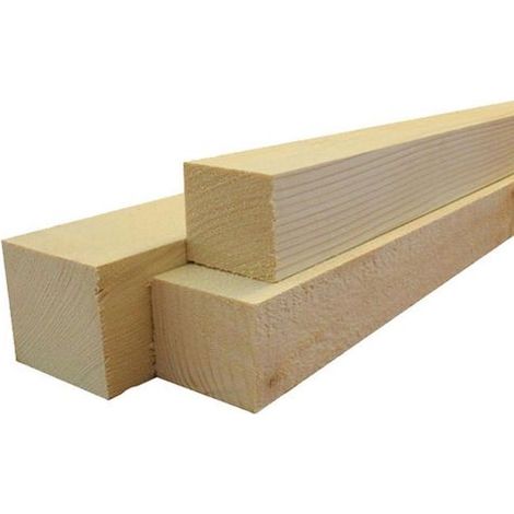 LISTELLO GREZZO MURALE TRAVE LEGNO ABETE cm 10x10x200 (mm 100x100x2000) metri 2