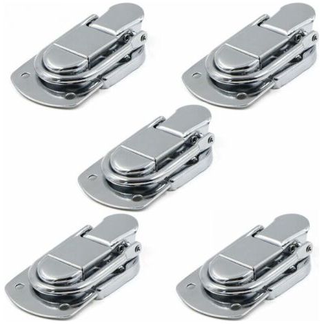 Fermeture à Levier Fermoir à Bascule Loquets Verrou 5 pcs Loquet à Bascule en Acier Inoxydable pour Coffret, Cadeaux Boîte, Tiroir, Armoire, Trousse médical, Coffre à Outils (1/5)