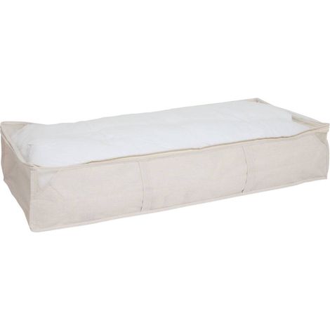 Funda de almacenaje groomy bajo la cama beige 100x20cm - 5five