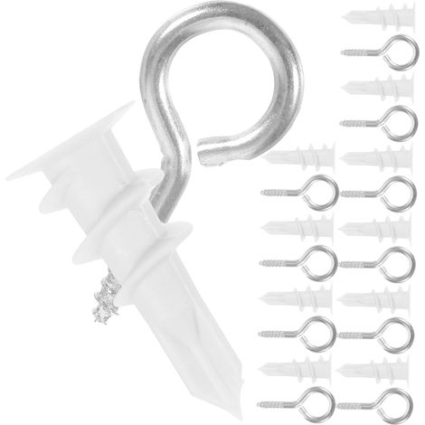 20 Ensembles Vis à Plaques de Plâtre Kit Chevilles pour Mur Vis à Œillet Autotaraudeur Ancrages pour Plaques de Plâtre pour Fixation Murale (1/5)