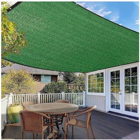 TAISHENGDA Schattierungsnetz, Sonnensegel, 75 % Sonnenschutznetz, Sonnenschutz, für Terrasse, Gewächshaus, Innenhof, Grünfläche, 2 x 3 m (1/5)