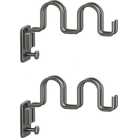 (2pcs)Porte Chaussures Mural, Shoe Rack avec 2 Barres en N Pliable et Housse Intégrée pour 2 Paires de Chaussures 180° Rotatif Gain de Place (1/5)