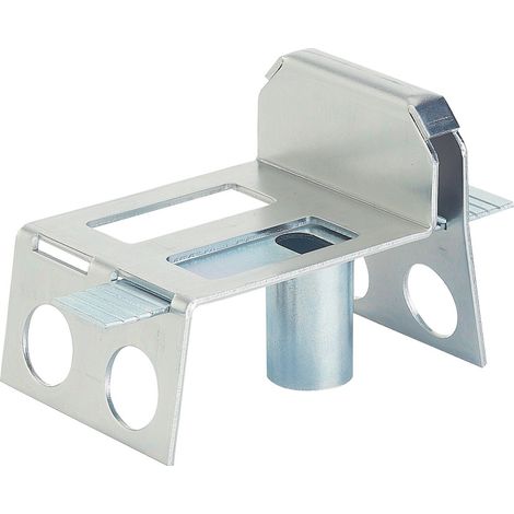 Sabot à sceller pour porte, glissière réglable, acier - SERRUPRO