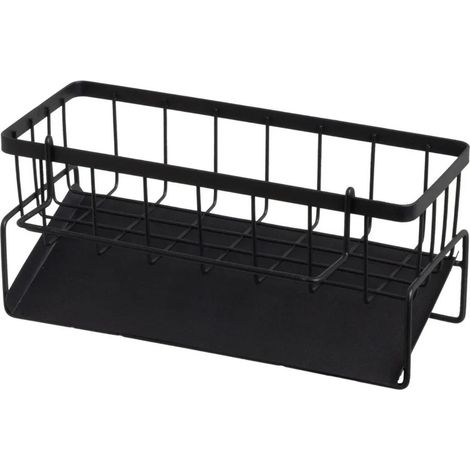 Organizer per lavello da cucina, nero, 23x9x10 cm (1/5)