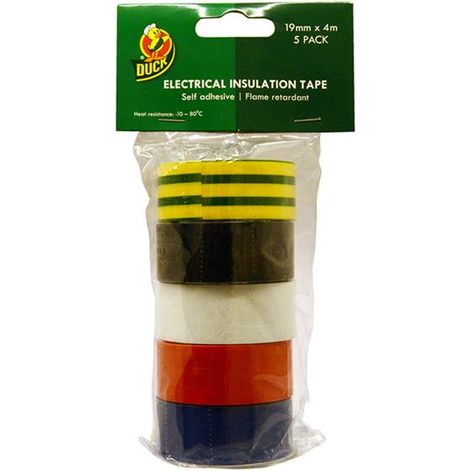 Shurtape 260197 Electrical Tape Multipack x 5 19mm x 4m 260197 SHU1992