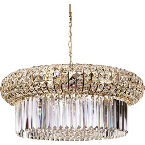 Lampadario Classico Nabucco Metallo Oro 16 Luci E14 (1/4)