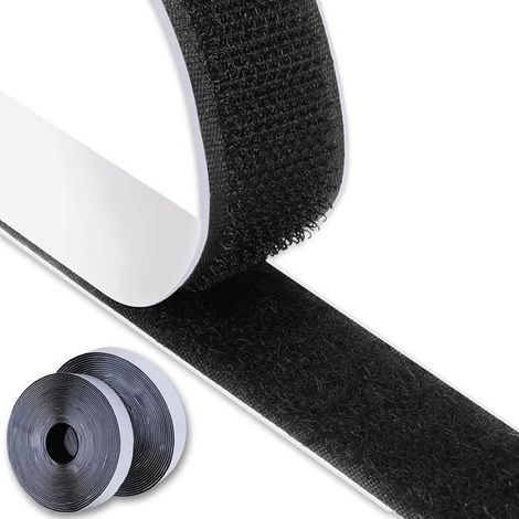 Extra Strong 8M Self-Adhesive Hook and Loop Tape (Black)[441] (1/4)