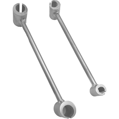 Lot de 2 clés de réglage pour charnières à drapeau, clé à molette double tête réglable en acier allié 14-25mm, outil de réparation de porte (1/5)