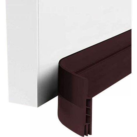 Joint de bas de porte - Isolation thermique et phonique - Résistant à l'humidité - Auto-adhésif - Pour portes intérieures et extérieures - 1 m (1/5)