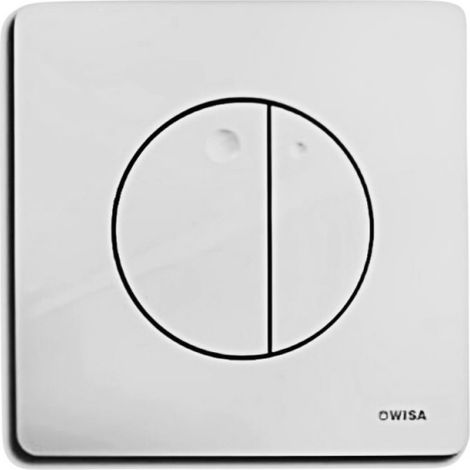 Placa de control de volumen doble WISA QUADRO GAIA, ABS cromado mate.