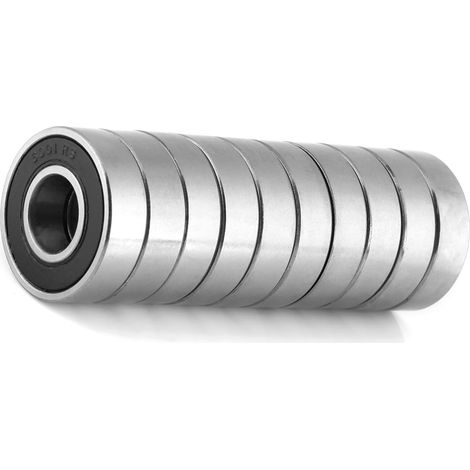 10 Stück langlebige, mehrzweckfähige, gummigedichtete Rillenkugellager 60012RS (12x28x8mm) (1/5)