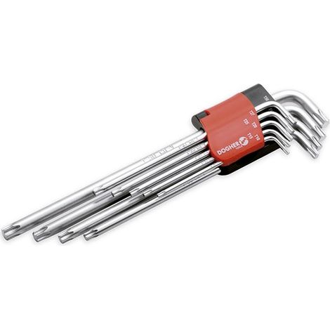 Torx XL Steckschlüssel Satz 9-tlg T10-T50  DOGHER 608-009