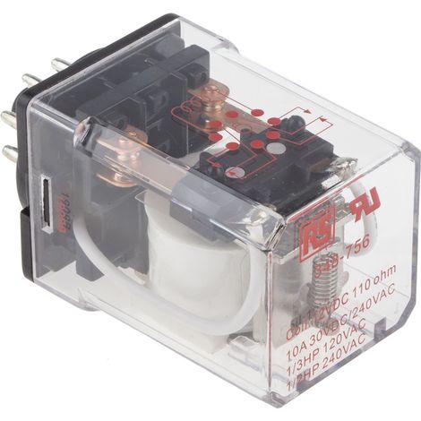 RS PRO Relais sans accrochage 2 RT, bobine 12V c.c. Enfichable 1.2W ( Prix pour 1 )