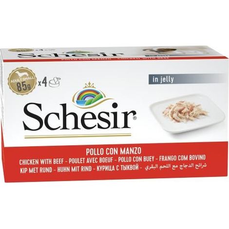 Cibo umido per cani SCHESIR AD M-Pack Mix di filetti di pollo 16x85g (1/2)