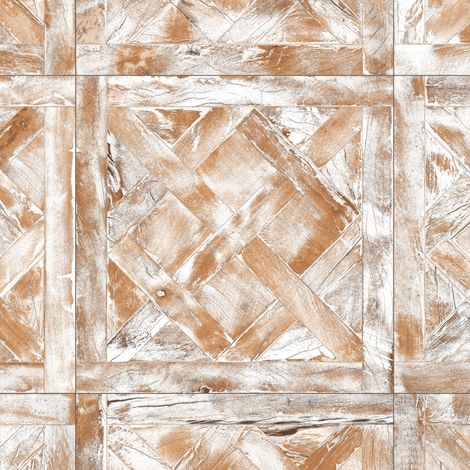 Carrelage Vintage effet Parquet Bois Blanc Vieilli Versailles 45x45x0,95 cm Virelno - Sol intérieur (vendu par carton de 1 m²) - RO'MA CARRELAGE (1/4)