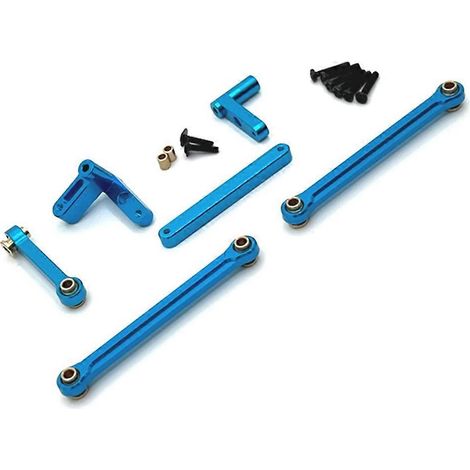 Verbesserter Spurstangensatz für HOSPEED 1/14 RC-Cars, alle Serien (blau) (1/5)