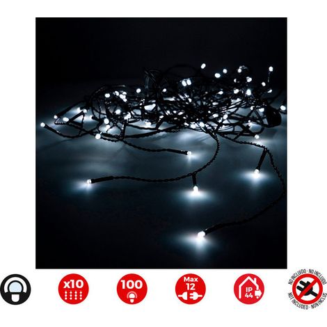 Rideau Lumineux Easy-connect Rideau Led 100l Blanc Froid, Usage Int/ext, Basse Tension - Edm (1/3)