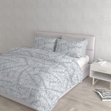 Housse de Couette Coton Athena, 2 Places, Jane BLU (1/4)