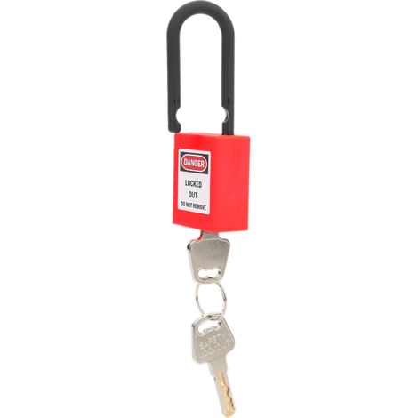 Dispositif de sécurité à clé 38mm pour isolation industrielle, protection chantier et couvercle anti-poussière (1/5)