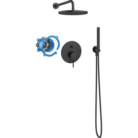 ROCA A5D279ENB0 ONA Pack Rocabox Empotrado Baño/Ducha Negro Mate - ref: A5D279ENB0