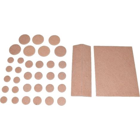 38 Piece Self Adhesive Felt Furniture Flooring Protector Pad Guards