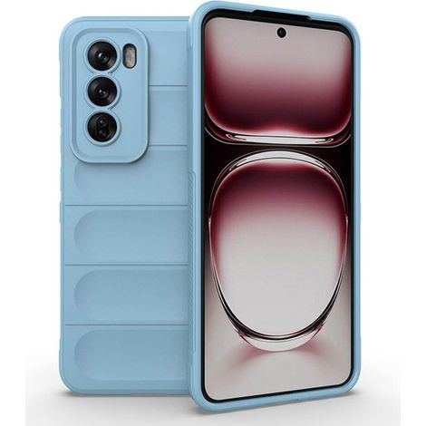 Funda antigolpes para juegos Oppo Reno 12 Pro, color azul.