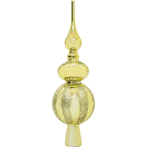 Étoile Pour Sommet De Sapin De Noël - En Plastique Métallisé - Décoration De Noël Pour Intérieur - Lot De 1 Pièce (1/2)