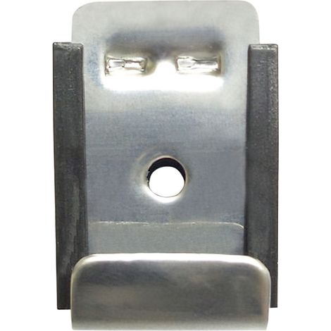 Agrafes miroir réglables en acier inoxydable 25x30 Set 4 pièces (1/2)