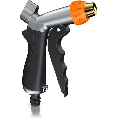 Brandson Garten Handbrause Metall Messing - Gartenbrause - 1/2 Zoll für Gartenschlauch - Pistolengriff mit Halteclip - 170 psi Wasserdruck (1/5)