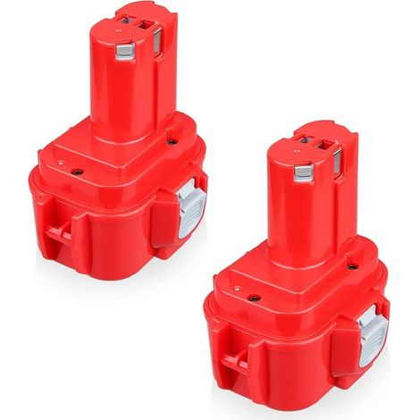 2X Ni-MH 9.6V 4.8Ah Ni-Mh Batterie Compatible avec Makita Batterie 9100 9134 9135 PA09 9100 9120 9122 9133 9135A 192638-6 pour Makita 9100