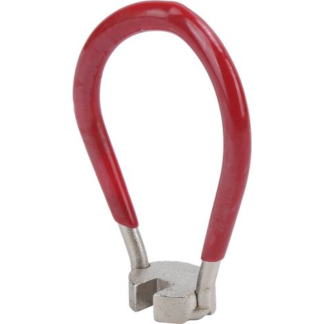 Clé à rayons pour vélo, outil de réglage pour rayons de roue de vélo, outil de réglage pour fil d'acier de pneu, rouge (1/5)