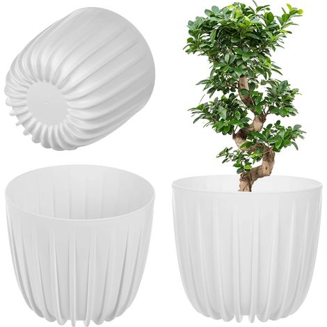 Tapa para maceta, 12,5 cm de diámetro, forma redonda, para uso interior y exterior, fabricada en plástico, disponible en varios colores. (1/5)