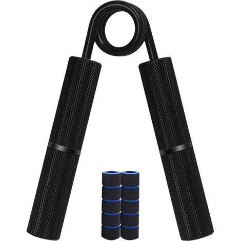 Rinforzo per le mani in lega di alluminio, impugnatura regolabile per avambraccio e polso, 113 kg (250 libbre), adatto per hobbisti, amici e famiglia (Nero) (1/5)
