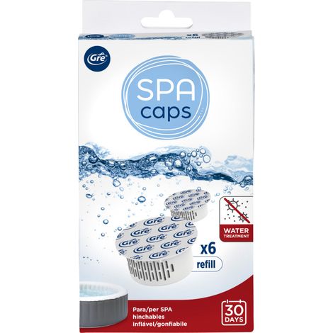 Recharges SPA CAPS de GRE pour entretien Spa - Sans chlore - 6 capsules (1/4)