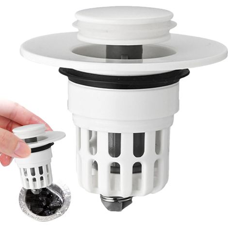 Élément de filtre pour bonde de lavabo Drainage rapide et fluide – Bondes anti-rayures pour lavabos et baignoires 65.7cm (1/5)