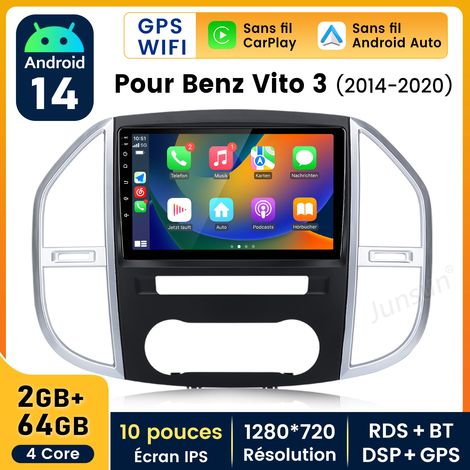 Autoradio JUNSUN Pour Mercedes Vito 3 W447 2014-2020 Android 14 CarPlay 2+64GB (1/5)