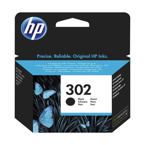 Tinta Original Hp n302 Negro f6u66ae