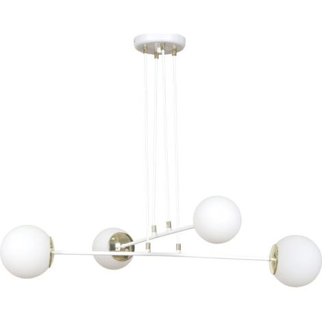Lampadario Emibig OGNIS 4xE14 bianco altezza regol. (1/4)