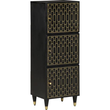 Credenza 40x33x110 cm in Legno Massello di Mango vidaXL (1/5)
